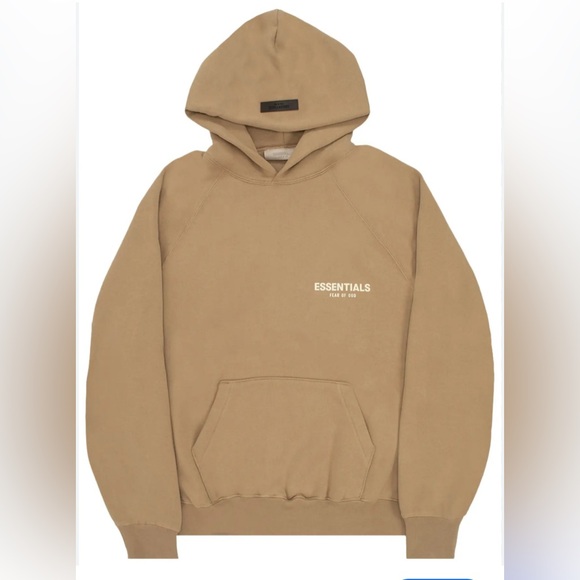 Fear of God Essentials Pullover Hoodie in Oak - Streetwear - Small - EUC - Picture 1 of 9